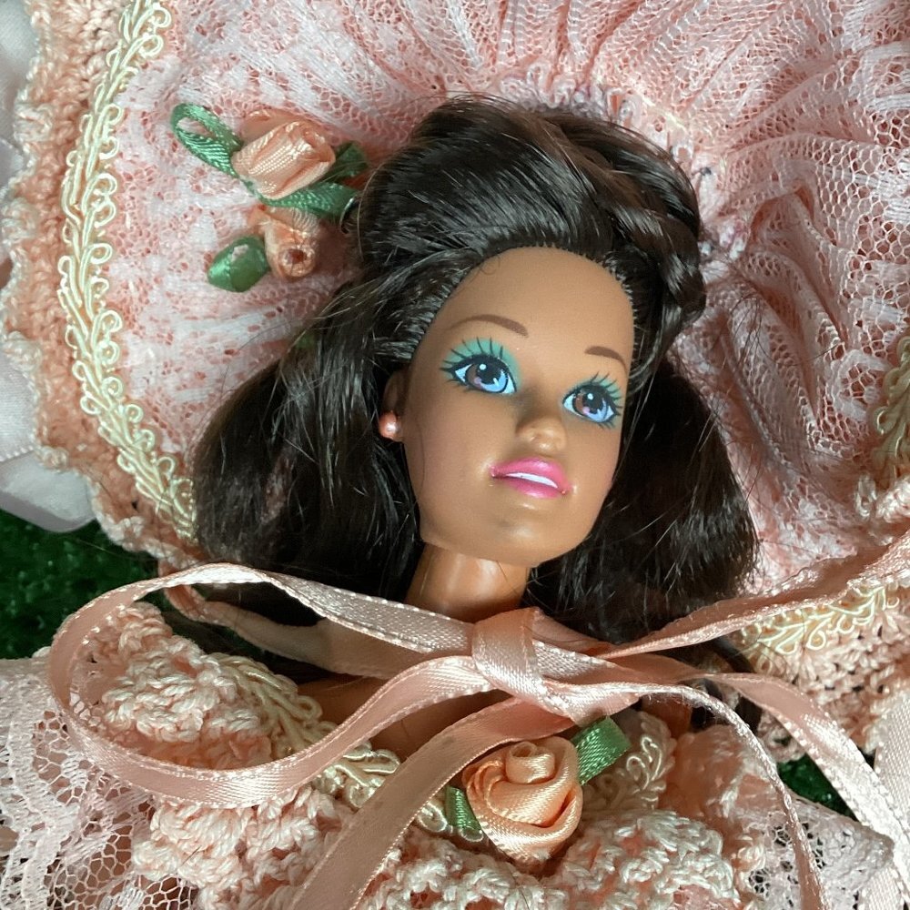 Hand Crochet Barbie Southern Belle Outfit Dress - Picture 13 of 13